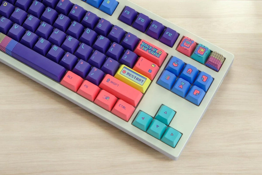 Back In The Game Themed Retro Keycap Set