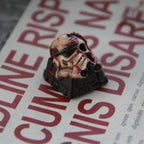 Battle-Damaged Skull Resin Artisan Keycap