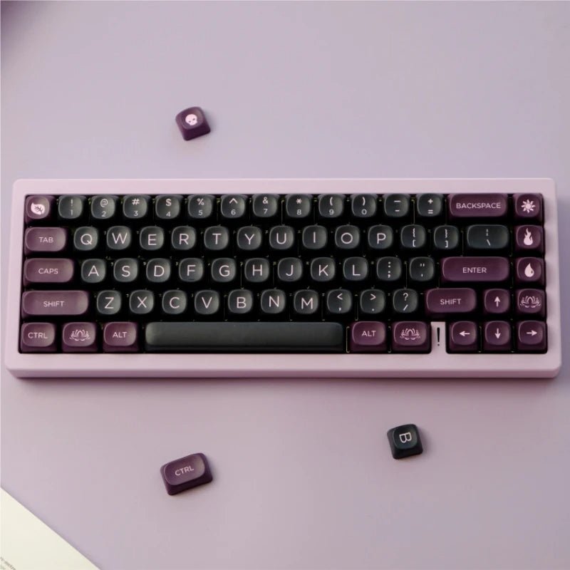 Black Lotus Theme PBT MOA Keycap Set