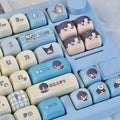 Blue Artisan Chibi Style Anime Keycap Set