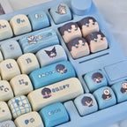 Blue Artisan Chibi Style Anime Keycap Set