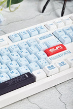 Blue Eva-00 Theme Anime Japanese Keycap Set