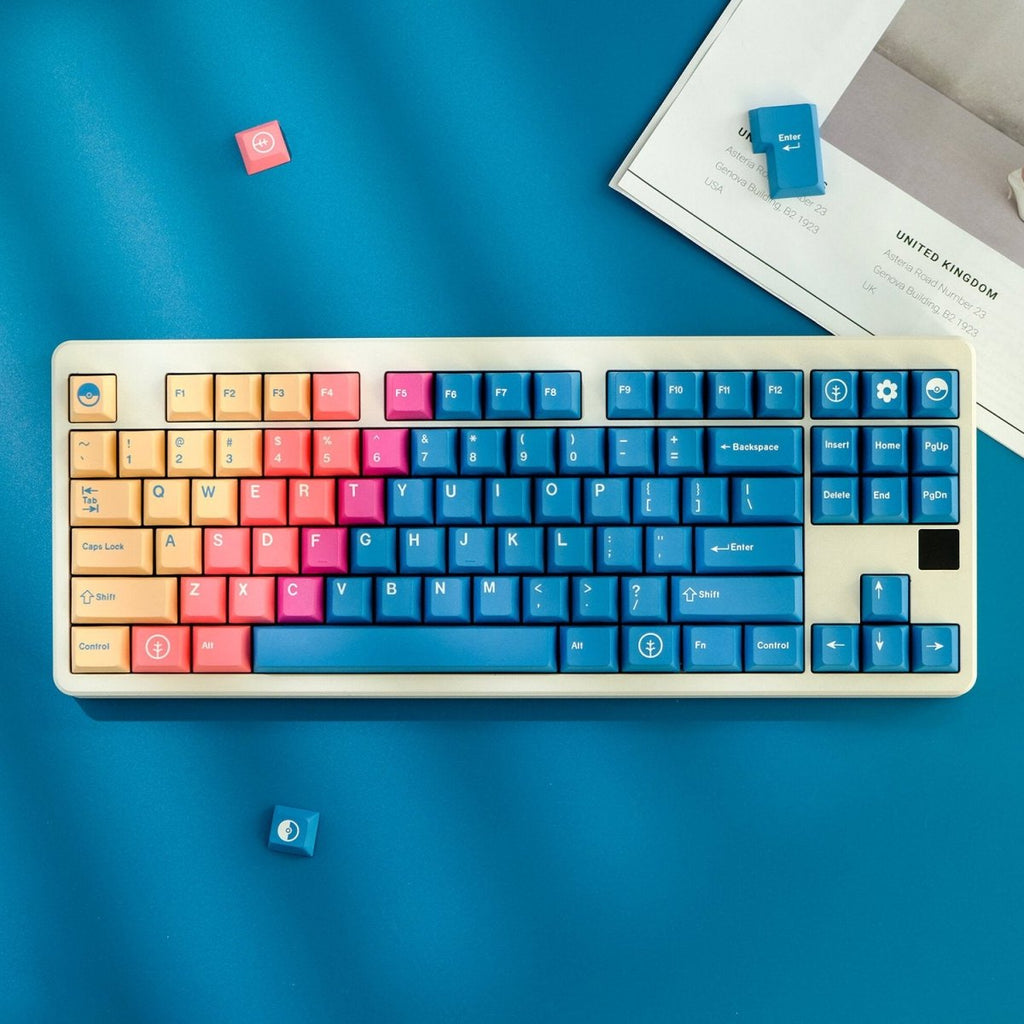Blue Fairy Theme Gradient Keycap Set
