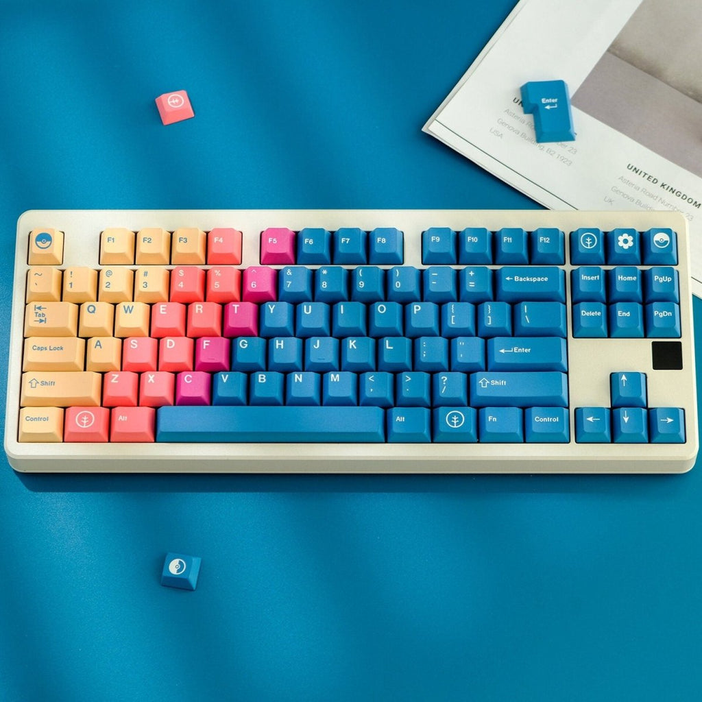Blue Fairy Theme Gradient Keycap Set