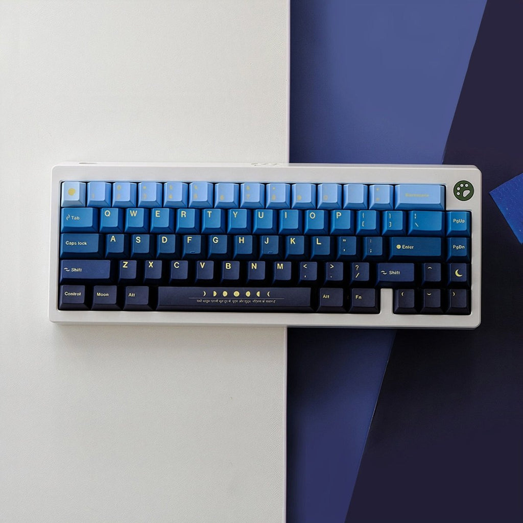 Blue Moonrise Theme Gradient Keycap Set