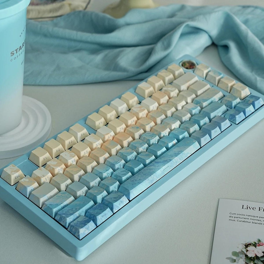 Blue Wave Gradient Keycap Set