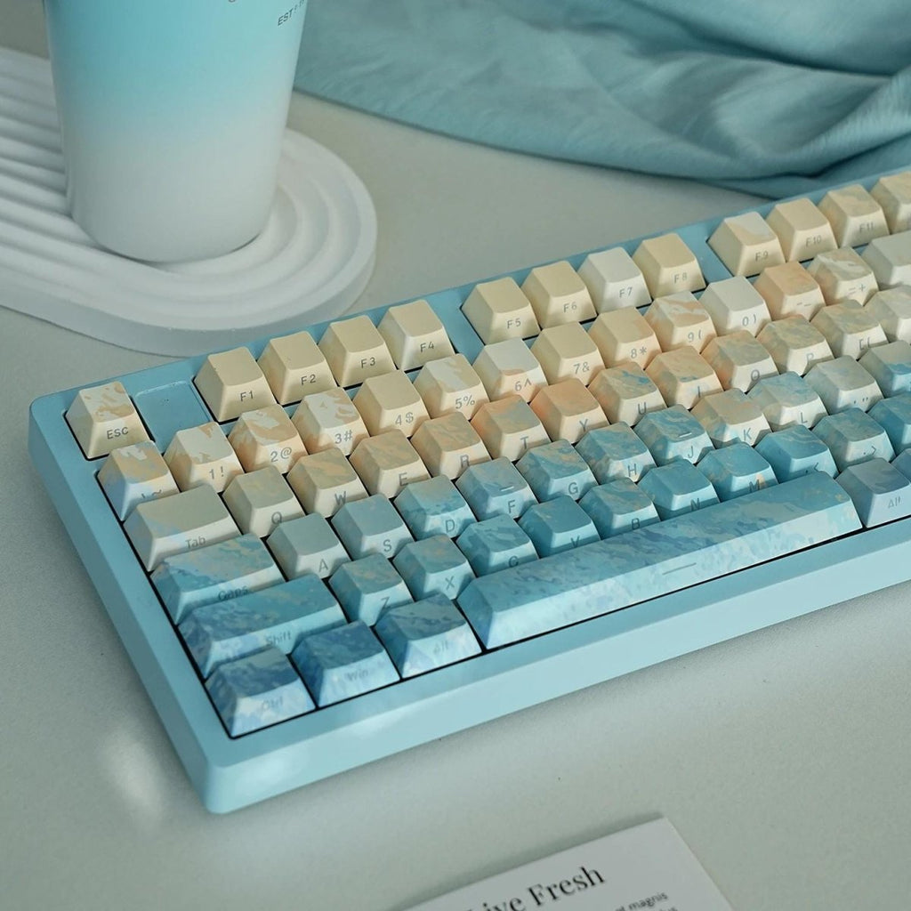 Blue Wave Gradient Keycap Set