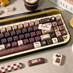 Brown Programmer Coffee Theme Artisan Keycap Set