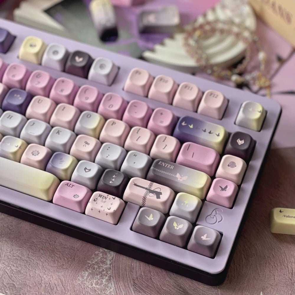 Butterfly Theme PBT SOA Artisan Keycap Set