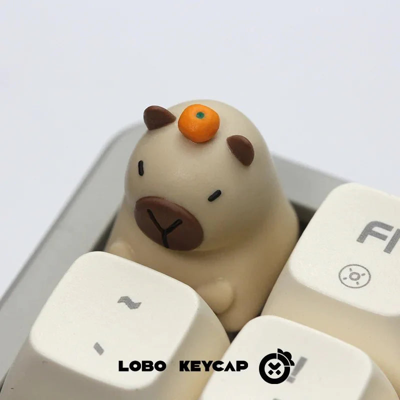 Capybara Theme 3D Artisan Resin Keycap