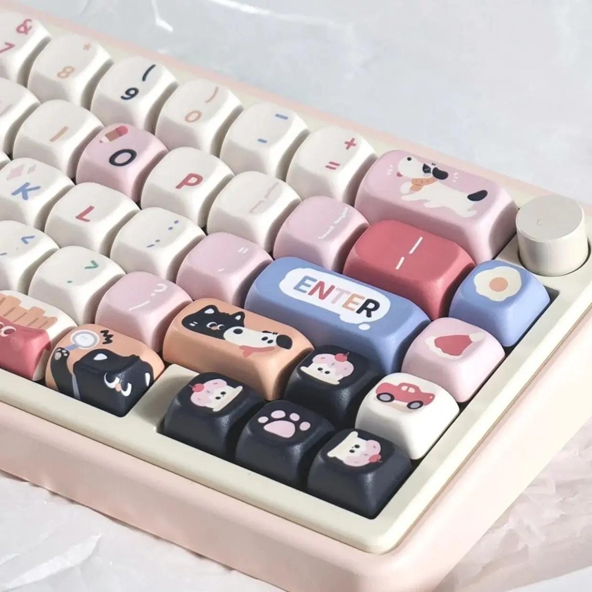 Cat & Dog Home Theme Keycap Set