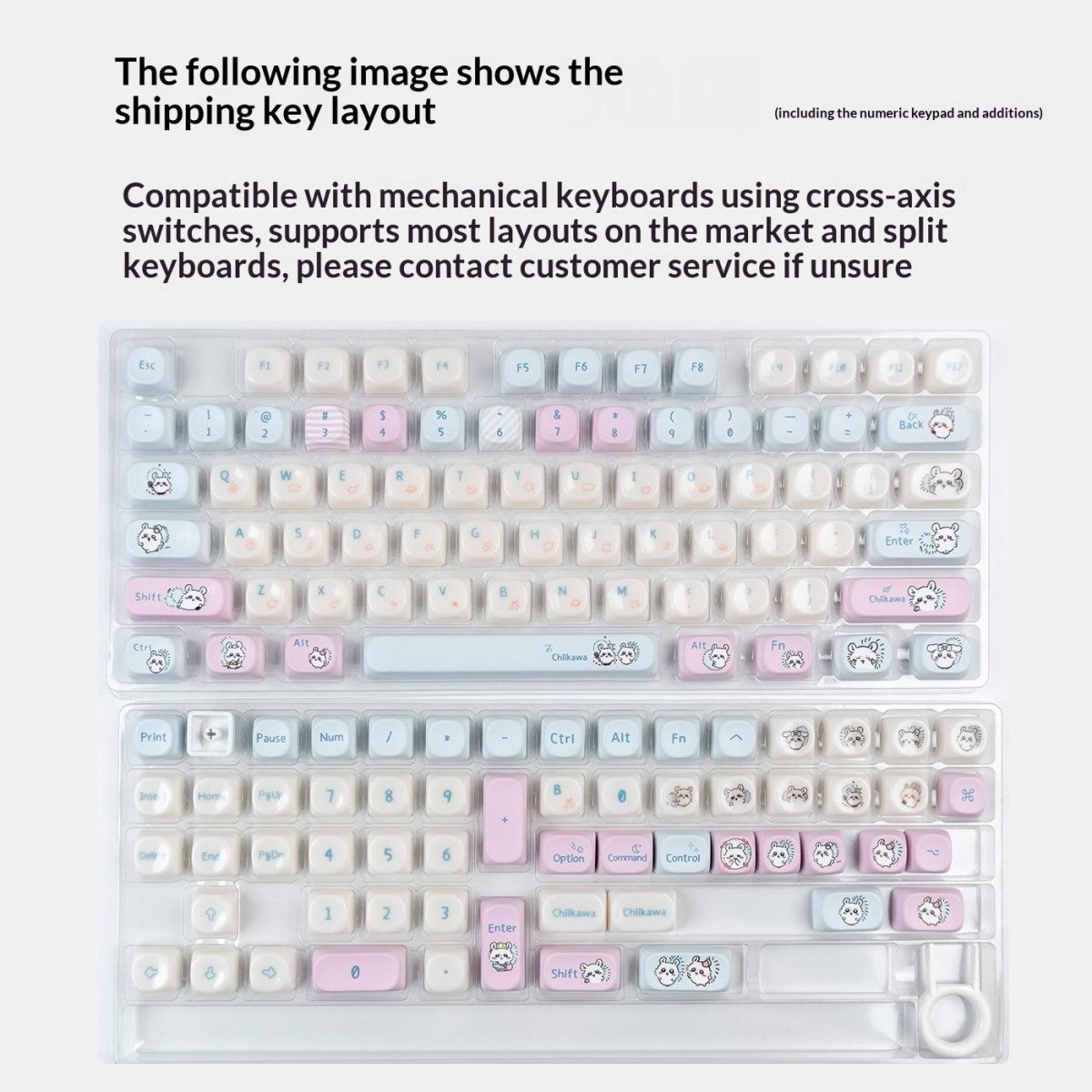 Chiikawa Theme Anime Artisan Keycap Set