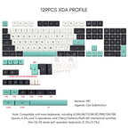 Classic Blue Electro Theme PBT XDA Keycap Set