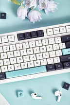 Classic Blue Electro Theme PBT XDA Keycap Set