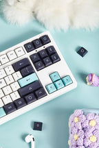 Classic Blue Electro Theme PBT XDA Keycap Set