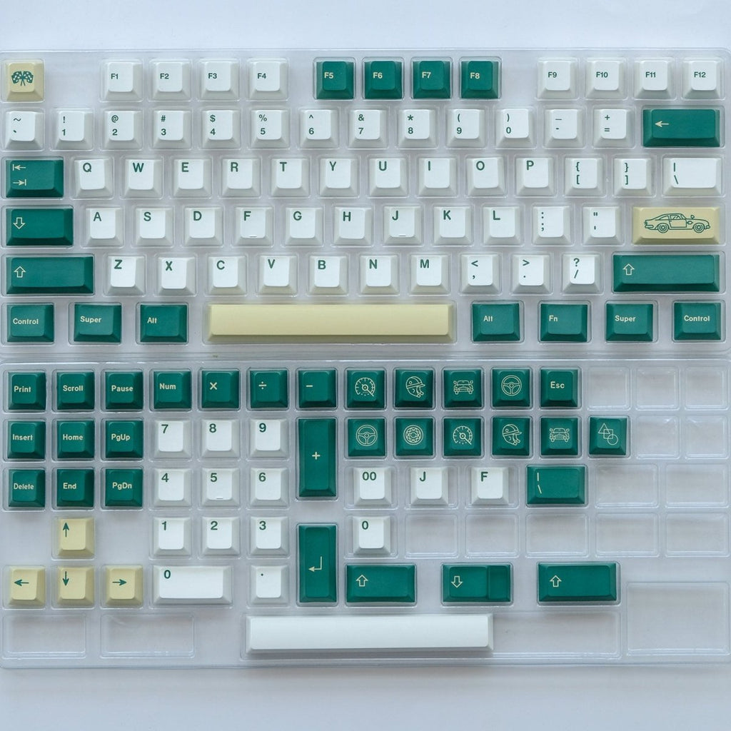 Classic Racing Car Theme Keycap Set - KeyArtisan®