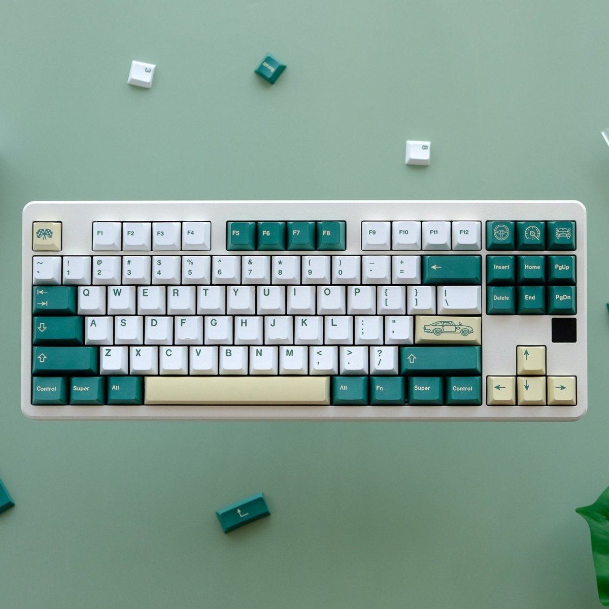 Classic Racing Car Theme Keycap Set - KeyArtisan®