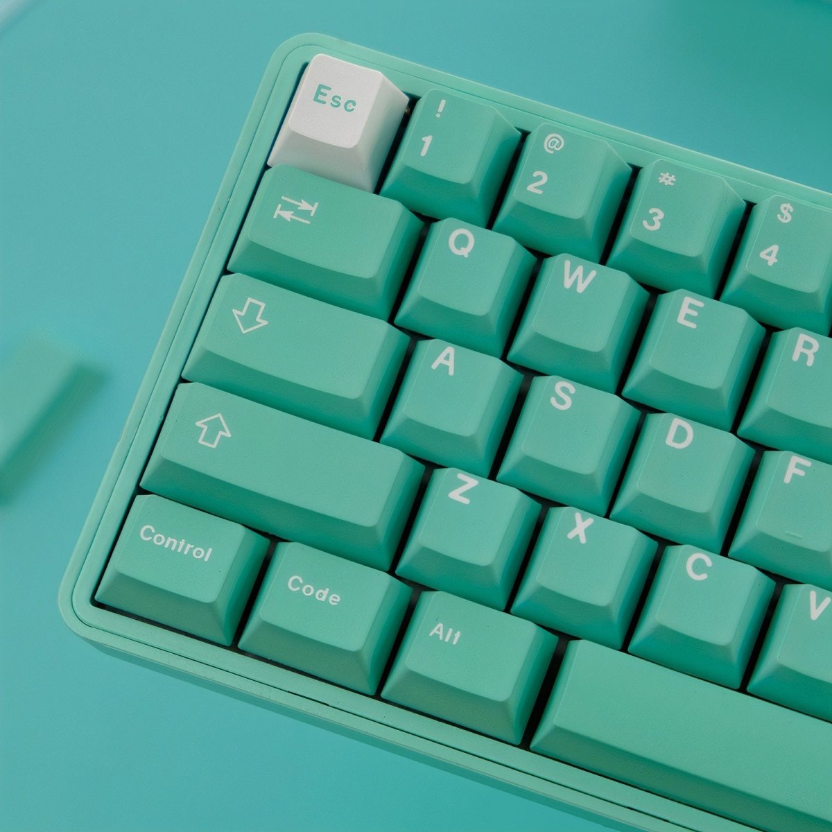 Clover Mint Keycap Set - KeyArtisan®