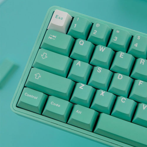 Clover Mint Keycap Set - KeyArtisan®