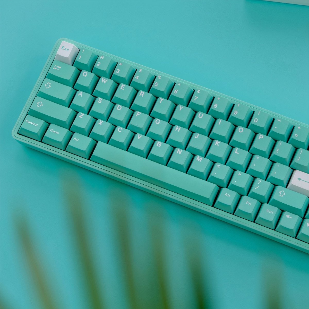 Clover Mint Keycap Set - KeyArtisan®
