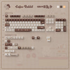 Coffee Bunny Theme Artisan Keycap Set