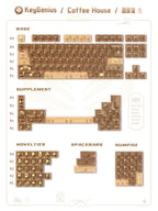Coffee House PC Transparent Artisan Keycap Set
