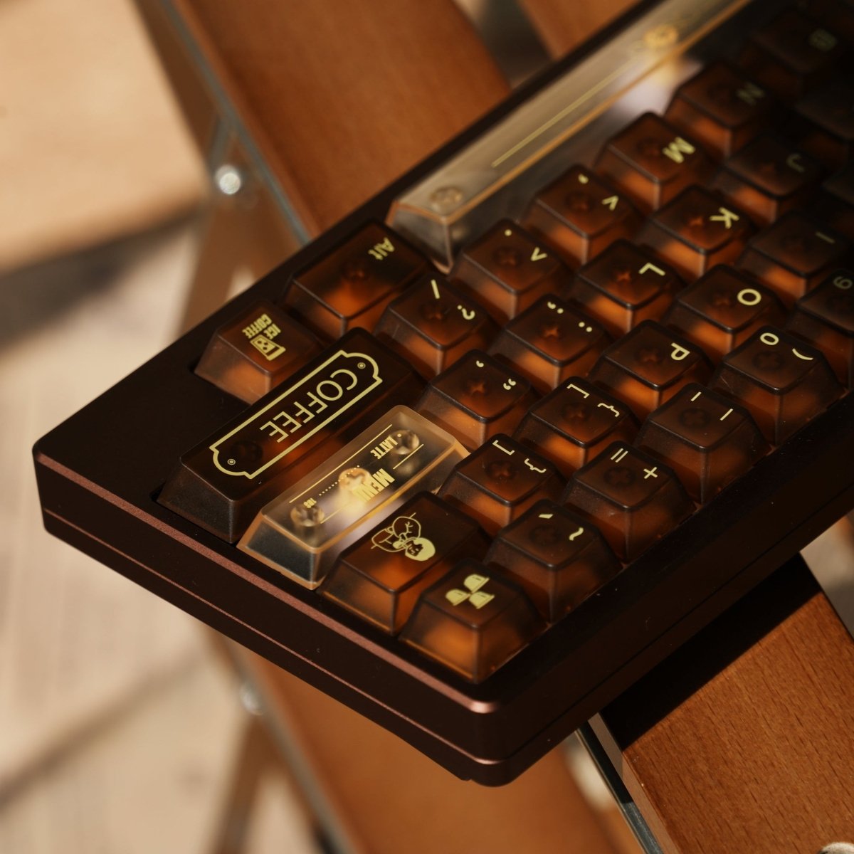 Coffee House PC Transparent Artisan Keycap Set