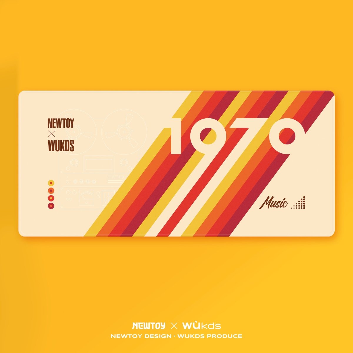 Cool 1970 Theme Retro Vintage Keycap Set