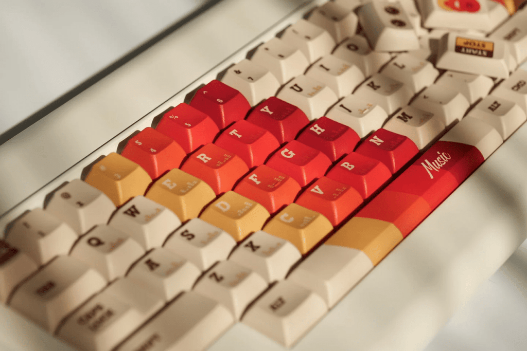 Cool 1970 Theme Retro Vintage Keycap Set