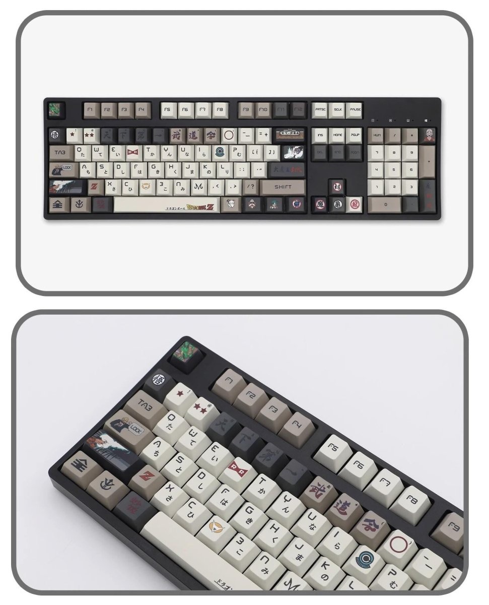 Cool Anime Inspired Japanese Keycap Set