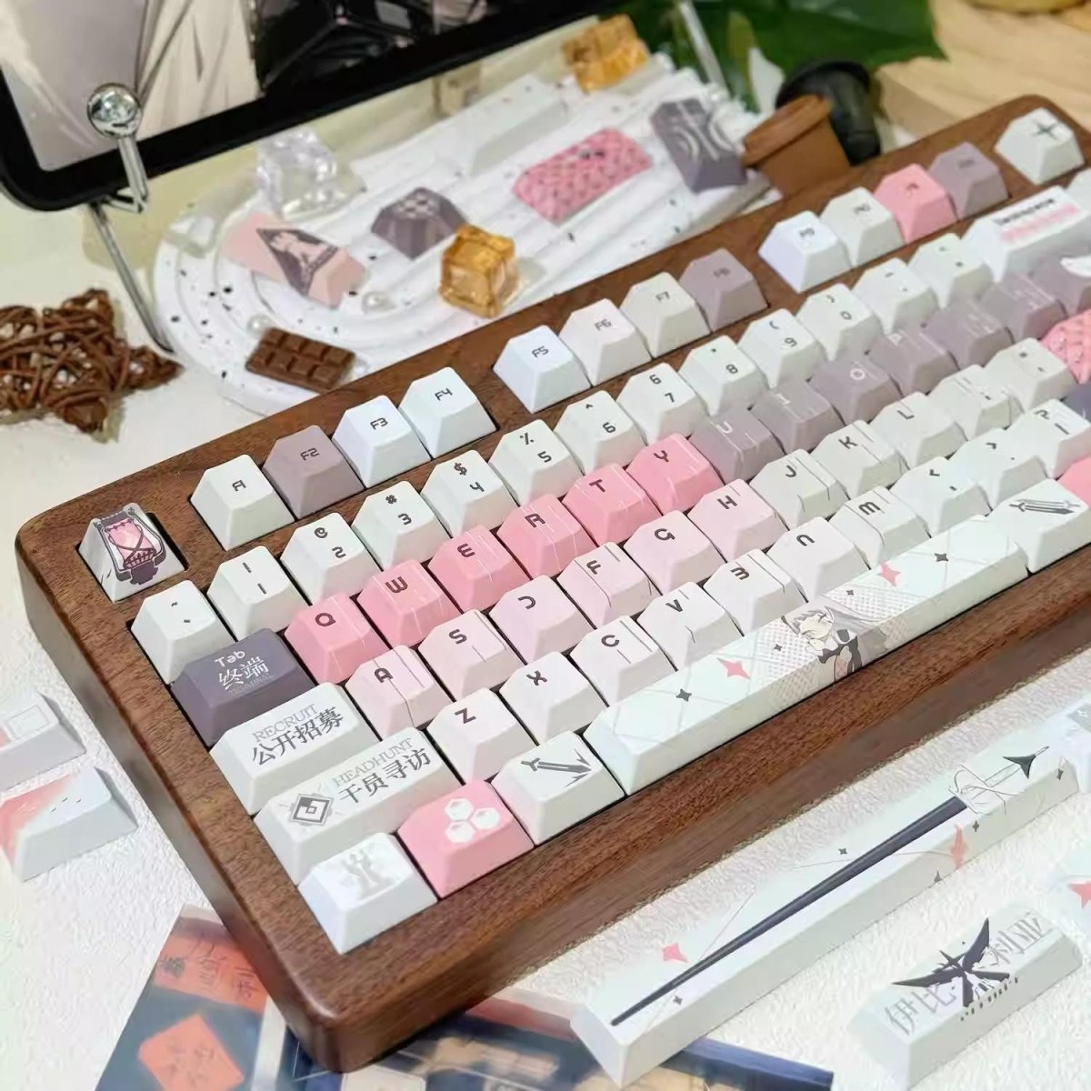 Cool Arknights Irene Theme Anime Keycap Set