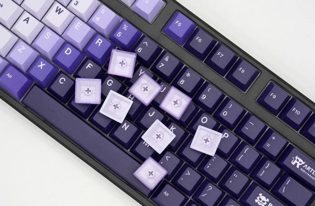 Cool Artlife Theme Purple Gradient Keycap Set