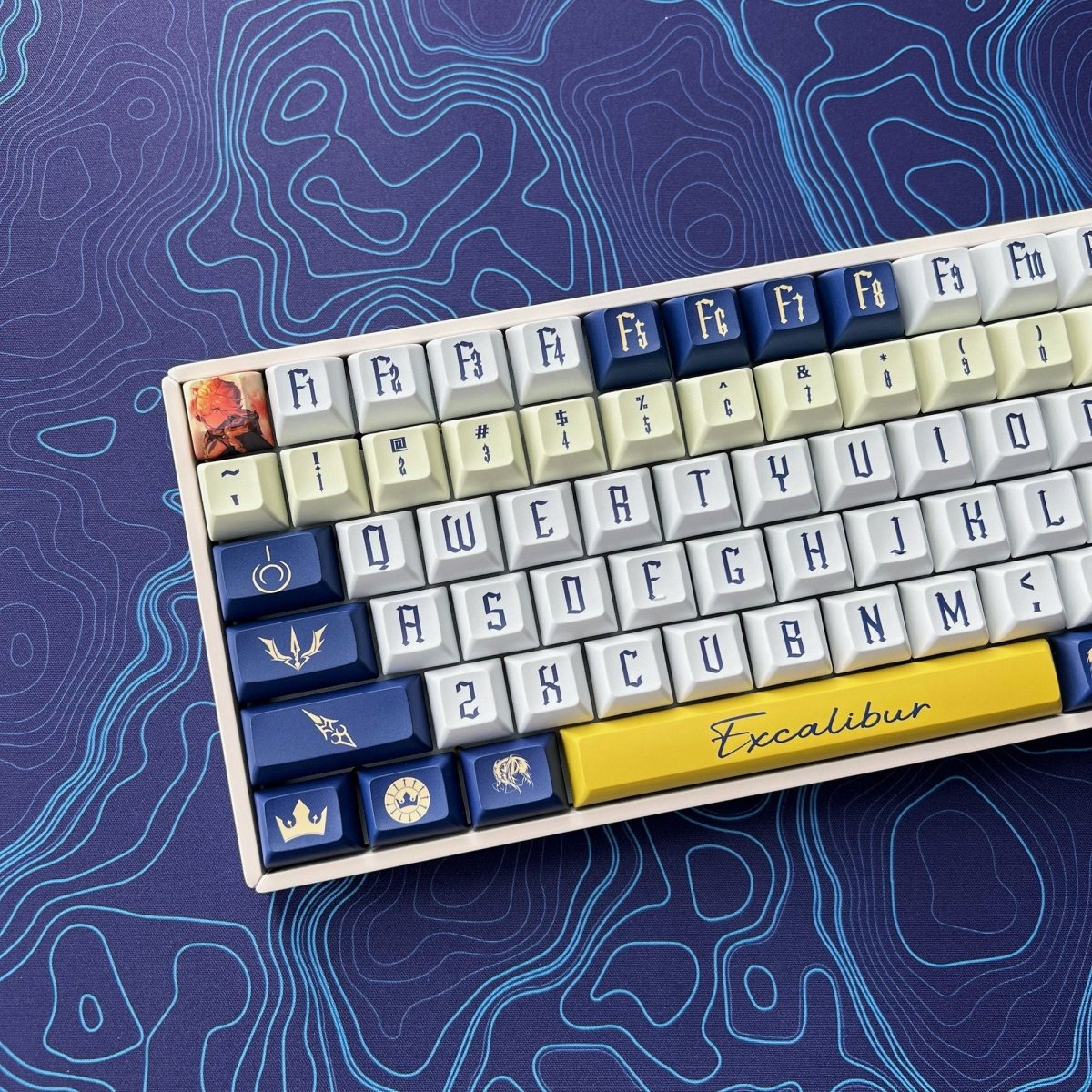 Cool Artoria "King of Knights" Theme Keycap Set