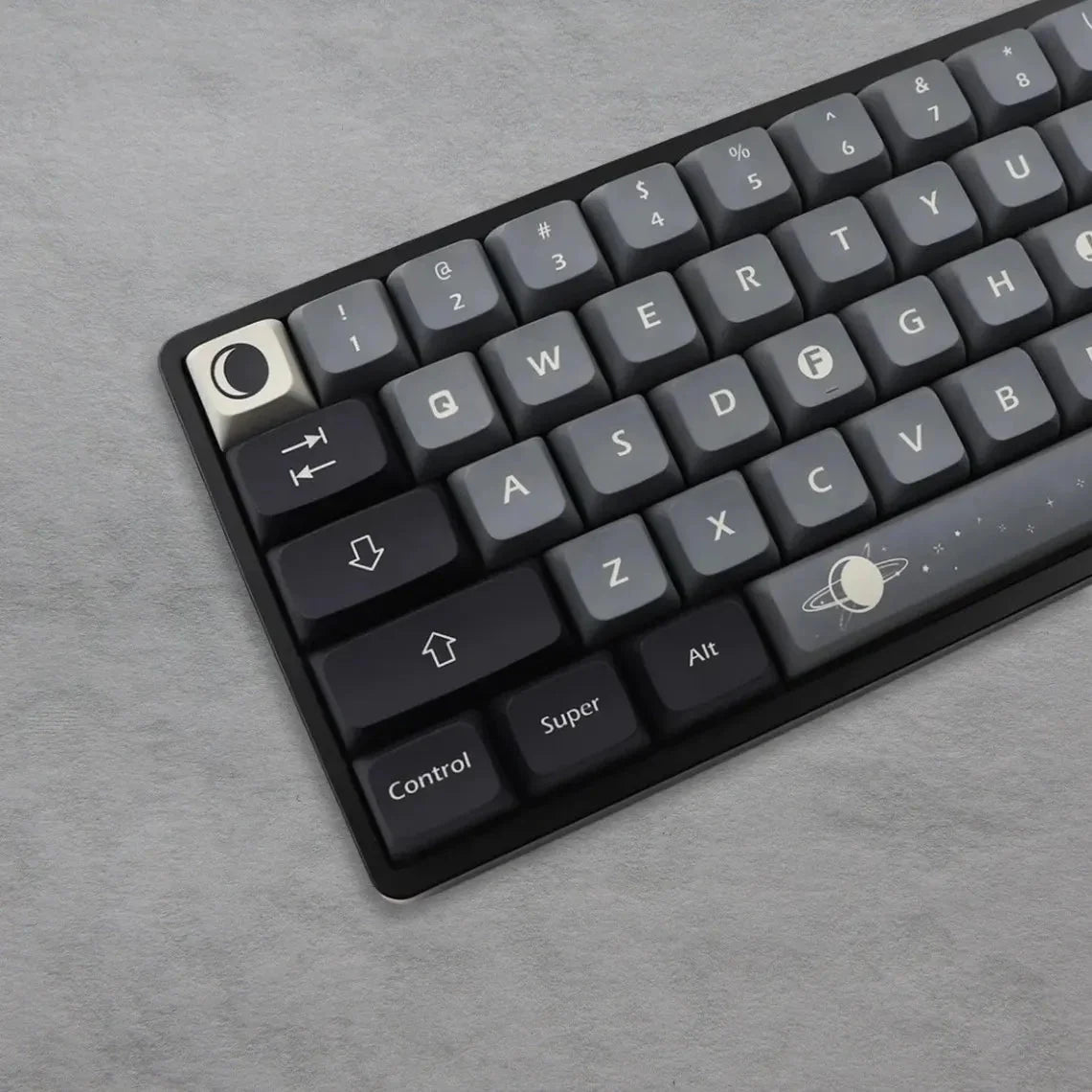 Cool Black Apollo Theme PBT XDA Keycap Set