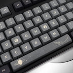 Cool Black Apollo Theme PBT XDA Keycap Set