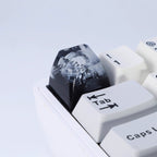 Cool Black Fuji Mountain Artisan Resin Keycap