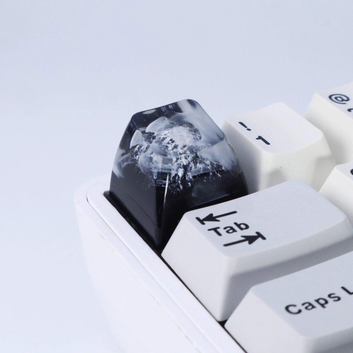 Cool Black Fuji Mountain Artisan Resin Keycap