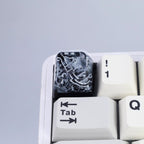 Cool Black Fuji Mountain Artisan Resin Keycap