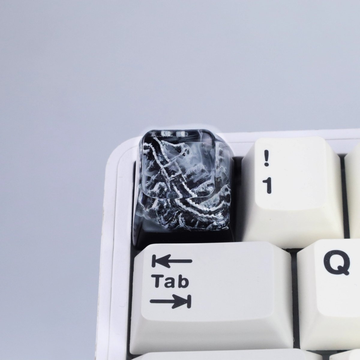 Cool Black Fuji Mountain Artisan Resin Keycap