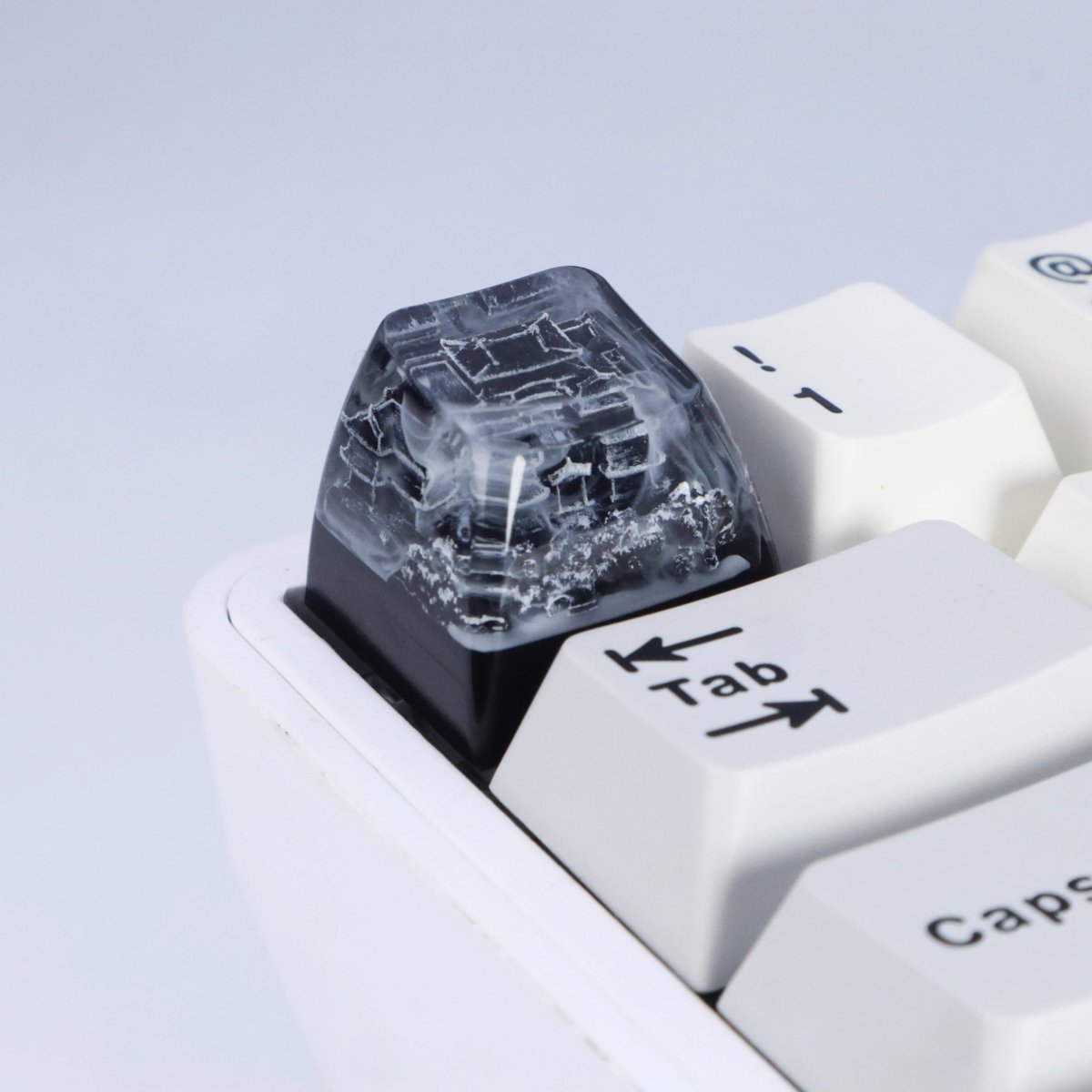 Cool Black Fuji Mountain Artisan Resin Keycap