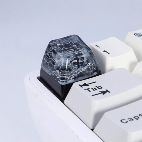Cool Black Fuji Mountain Artisan Resin Keycap