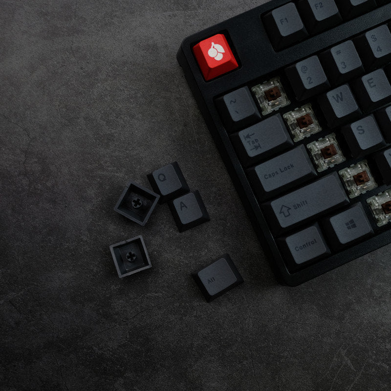 Cool Black Simple Minimalist Keycap Set