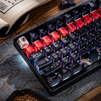 Cool Black Sun Wukong Theme Keycap Set