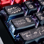 Cool Black Sun Wukong Theme Keycap Set