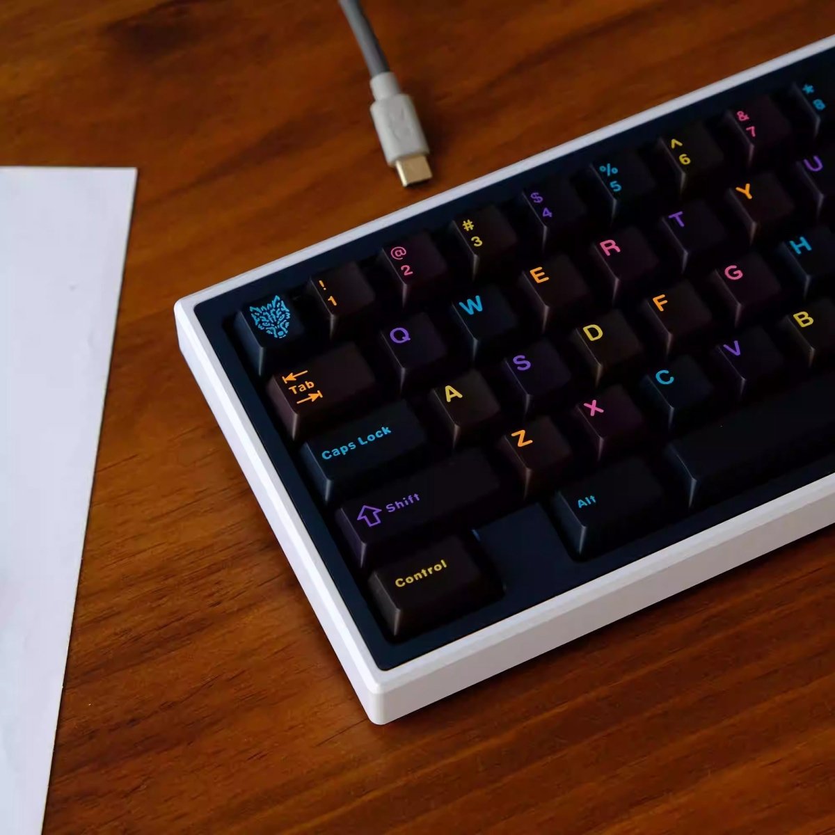 Cool Black Underworld Theme Keycap Set