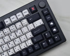 Cool Black & White Japanese Keycap Set