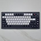 Cool Black & White Japanese Keycap Set