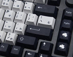 Cool Black & White Japanese Keycap Set