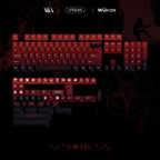 Cool Blood Theme Red Gradient Keycap Set