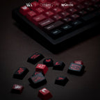 Cool Blood Theme Red Gradient Keycap Set